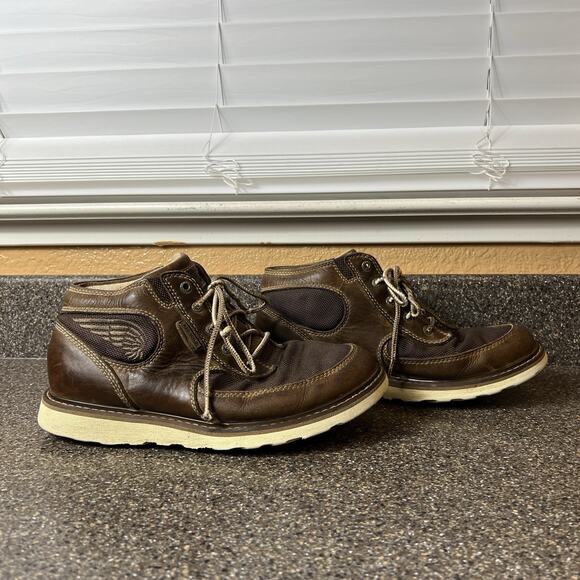 Red Wing Shoes Brown Leather Hiking Work Boots Men's Sz 7 D Ankle Lace Up Casual - Picture 4 of 11